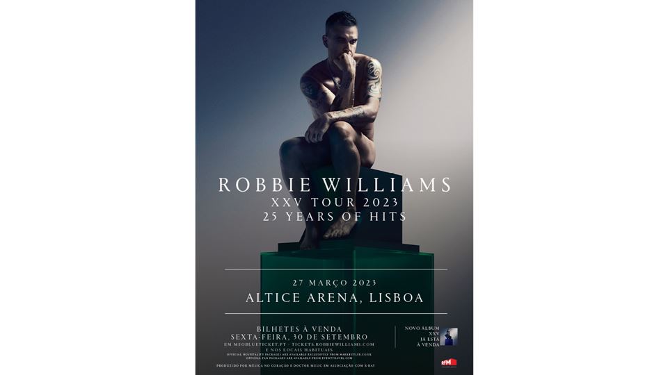 Cartaz concerto Robbie Williams