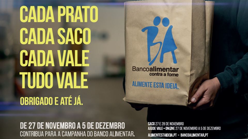 Cartaz da campanha de recolha de alimentos do Banco Alimentar