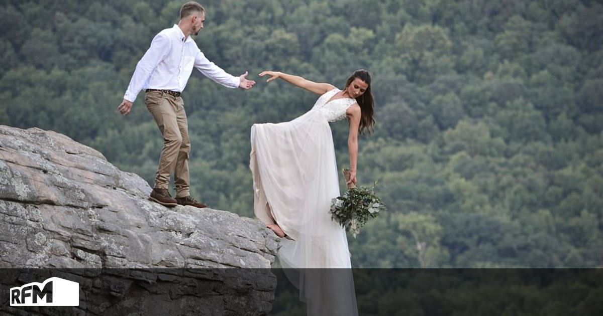 Casal arrisca a vida para tirar uma fotografia de casamento - RFM