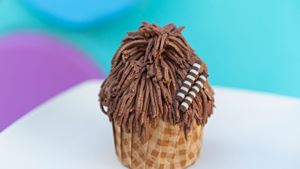Chewbacca Chocolate-Hazelnut Cupcake