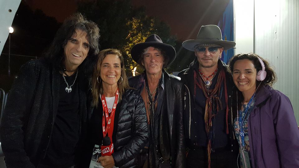 RFM no Rock in Rio Lisboa 2016 com Joe Perry e outros 2 Hollywood Vampires - Alice Cooper e Johnny Depp
