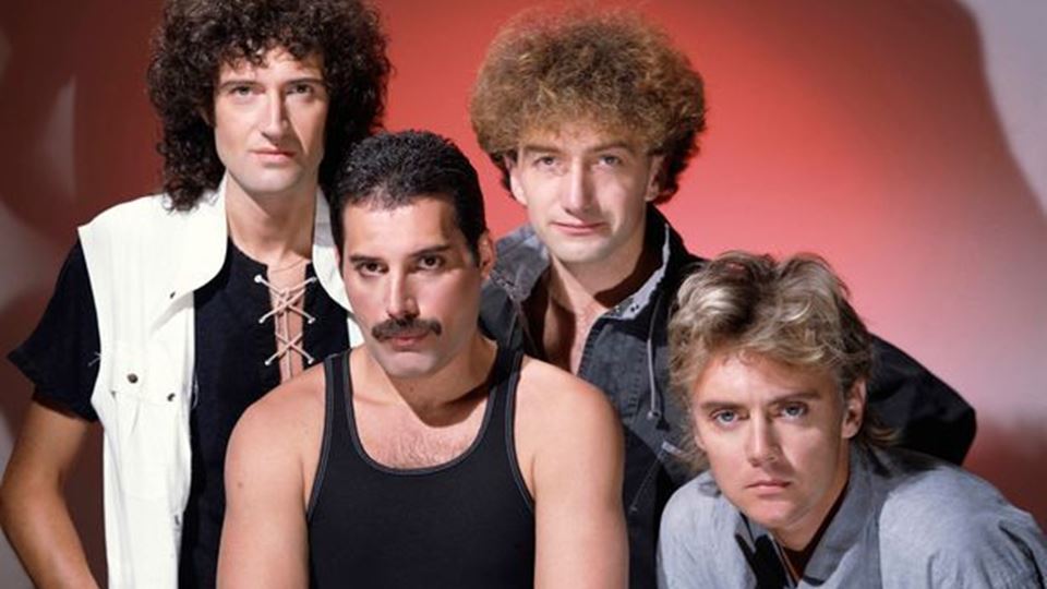 Queen: Brian May, Freddie Mercury, John Deacon e Roger Taylor album "The Works"