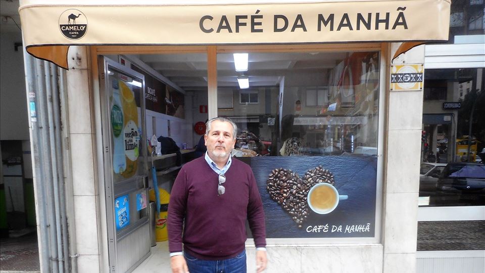 Sr Pereira no "Café da Manhã" da Rua dos Soeiros em Lisboa