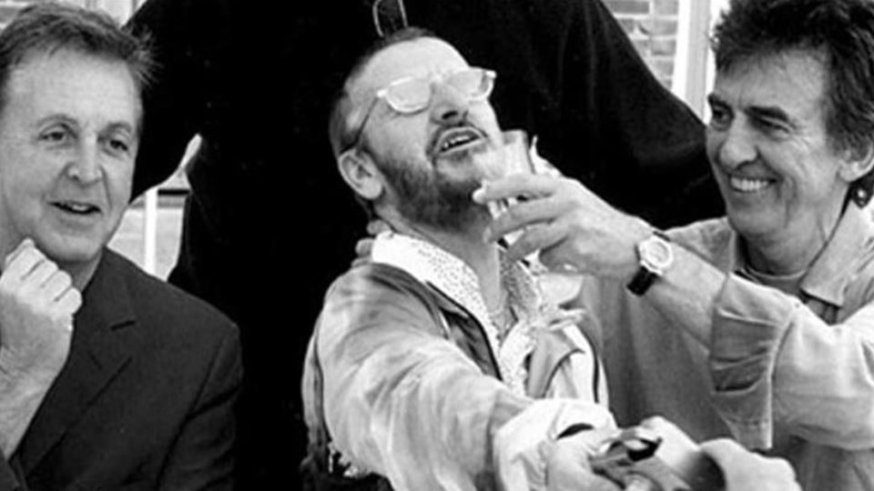 A última fotografia de Paul McCartney, Ringo Starr e George Harrison juntos