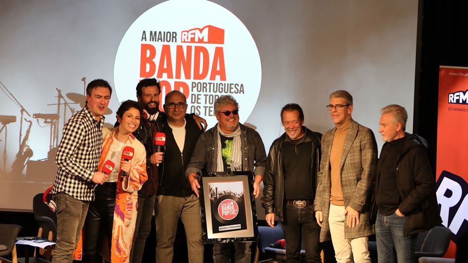 Xutos e Pontapés receberam  na RFM o trofeu de "Maior banda pop portuguesa de todos os tempos"